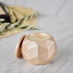 شمعة صويا سادة (نمط هندسي)