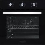 فرن زجاجي أسود مدمج