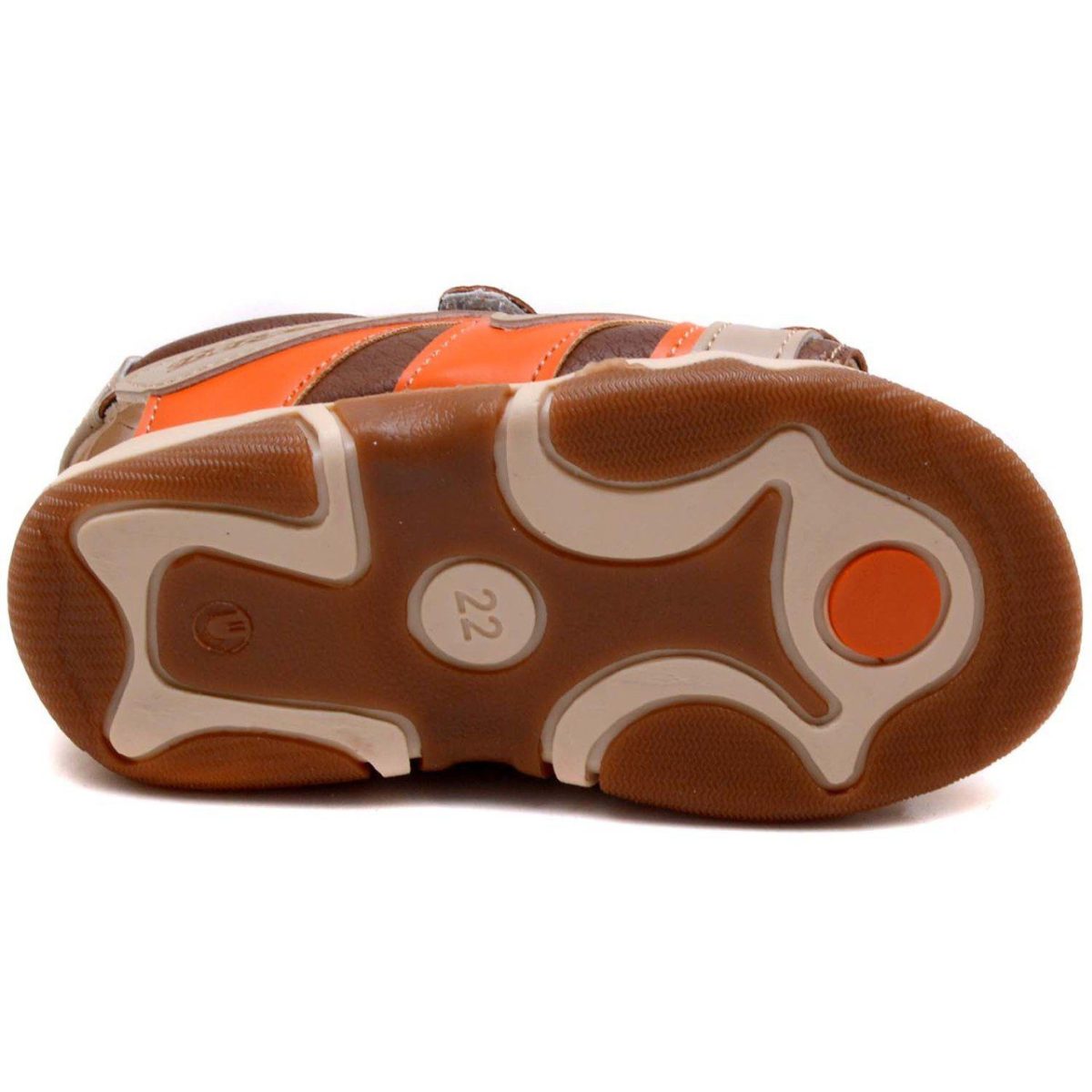 ⁦صندل أطفال فيلكرو - بني BRN-23⁩ - الصورة ⁦2⁩