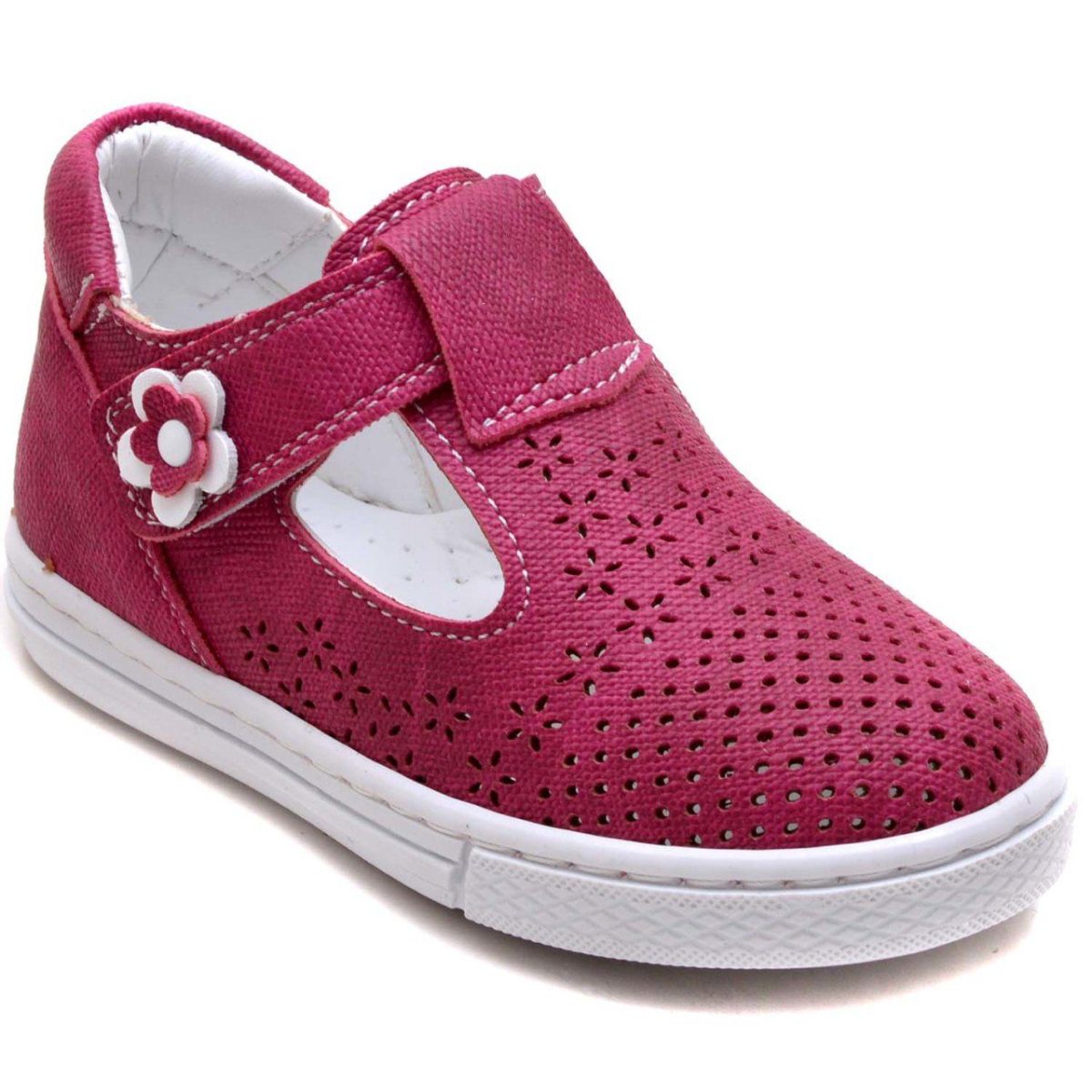 Kids Sandal With Velcro Strap EYS-15 - Fuchsia - Image 1