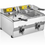 8 + 8 Litre Yağ Tahliye Ağızlı Elektrikli Fritöz