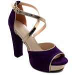 Women's heel shoes - purple