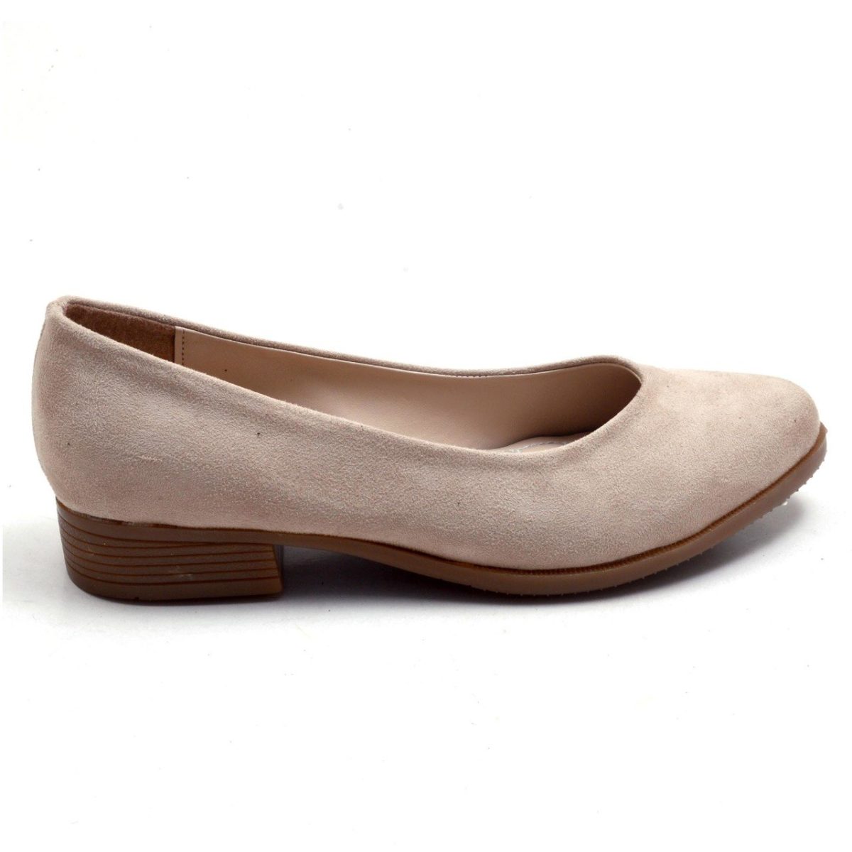 416-GUD Bayan Topuklu Ayakkabı - Krem - Görsel 2