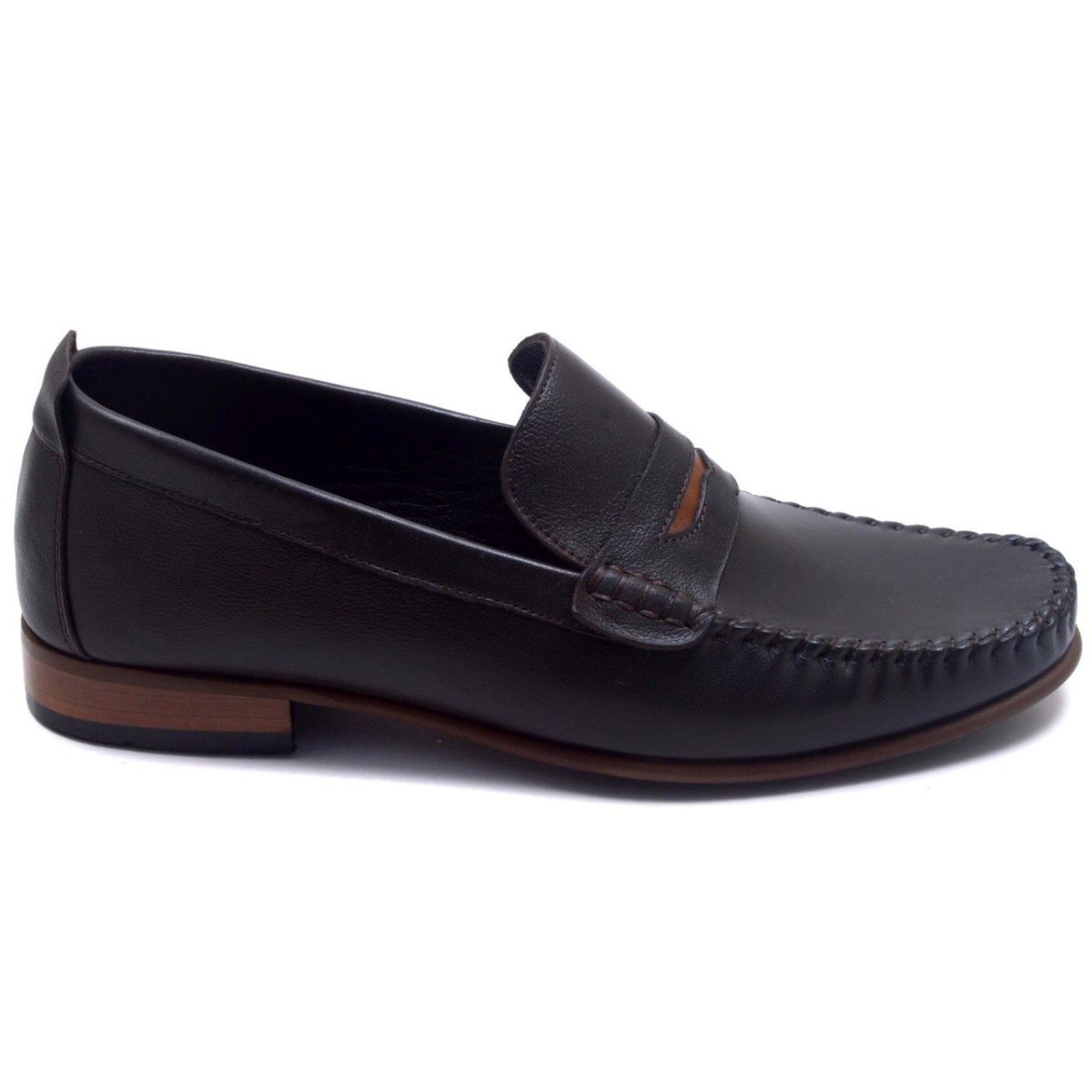 ⁦حذاء جلد رجالي 690-DR - أسود⁩ - الصورة ⁦2⁩