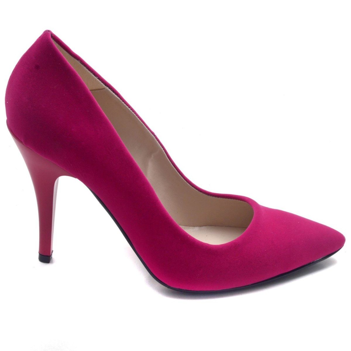 ⁦حذاء نسائي بمقدمة مدببة 235-SR - وردي غامق⁩ - الصورة ⁦2⁩