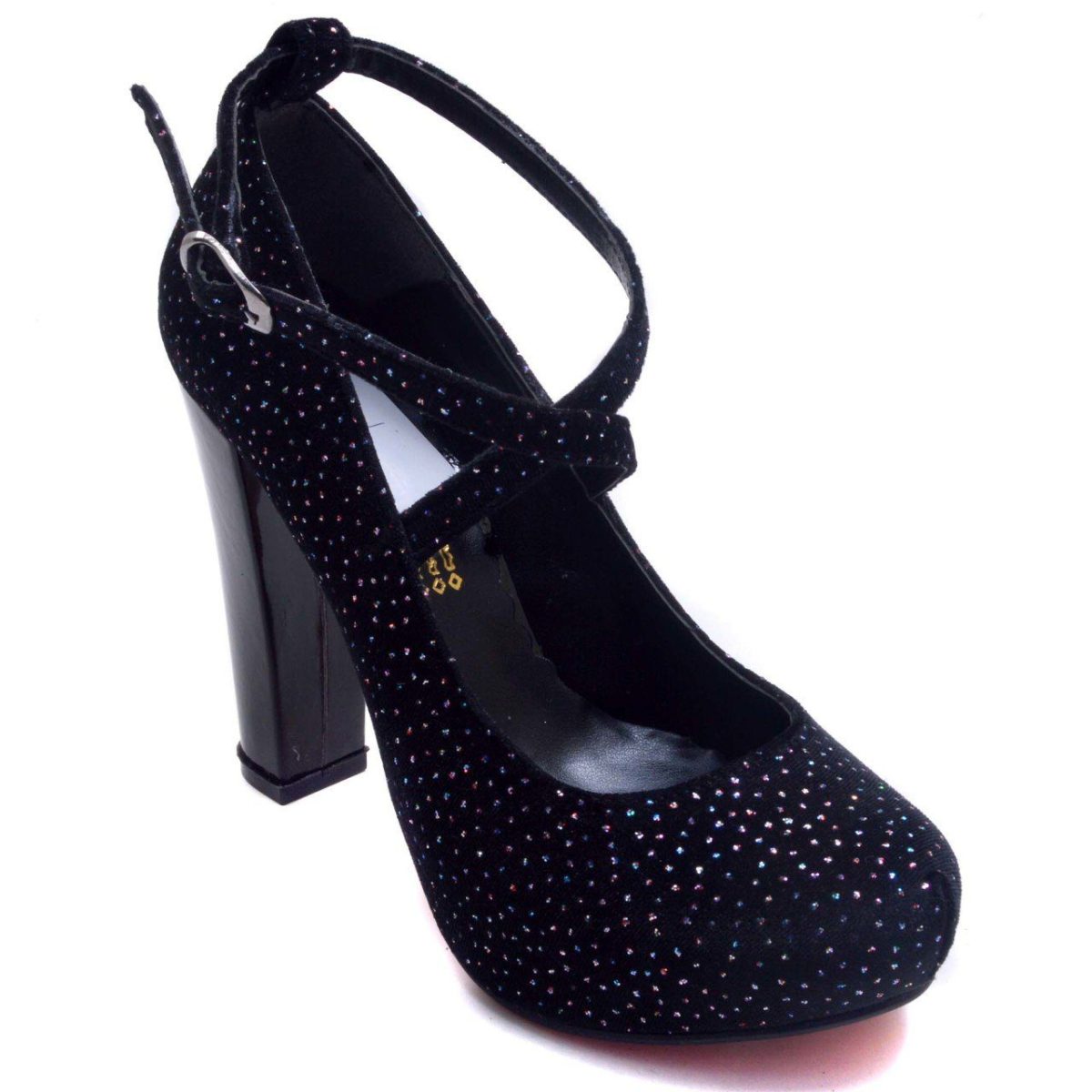 Colorful Heel Women Shoes 941-CB - Black - Image 1
