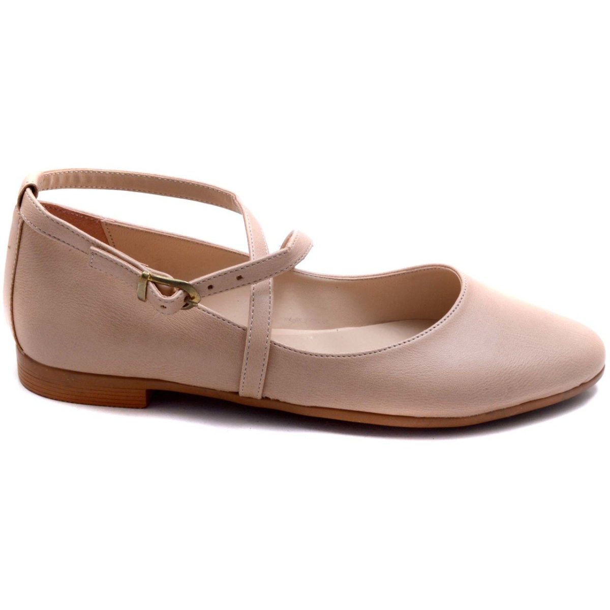 ⁦حذاء فلات نسائي 16-7 LN - كريمي⁩ - الصورة ⁦2⁩