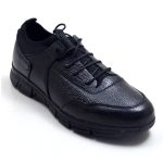12L-4 DF Men's Flexible Casual Shoes Black (Leather)
