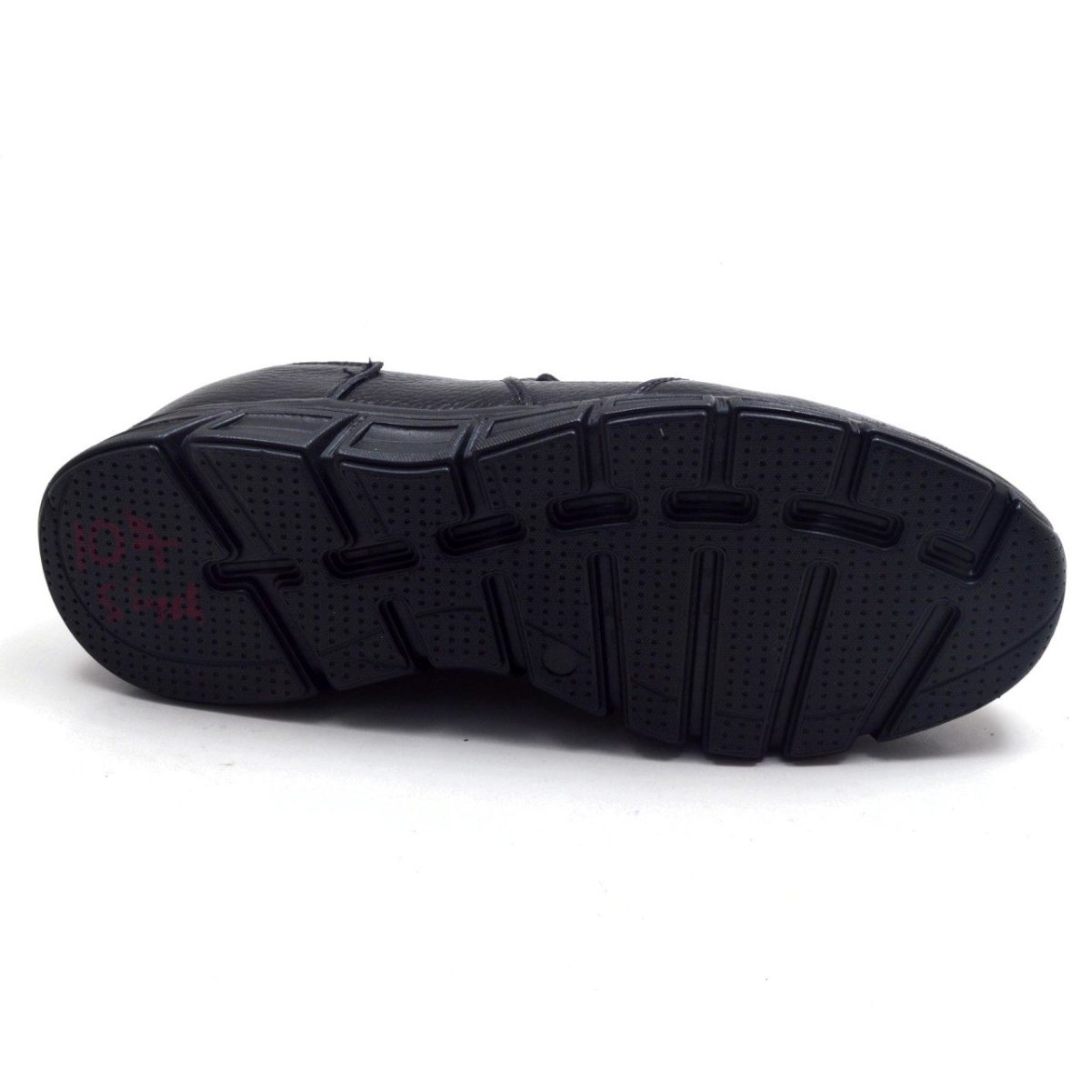 ⁦12L-4 DF حذاء كاجوال رجالي مرن أسود (جلد)⁩ - الصورة ⁦2⁩