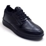 12L-5 DF Men's Flexible Casual Shoes Black (Leather)