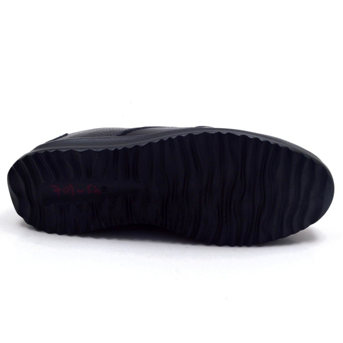 ⁦12L-5 DF حذاء كاجوال رجالي مرن أسود (جلد)⁩ - الصورة ⁦2⁩