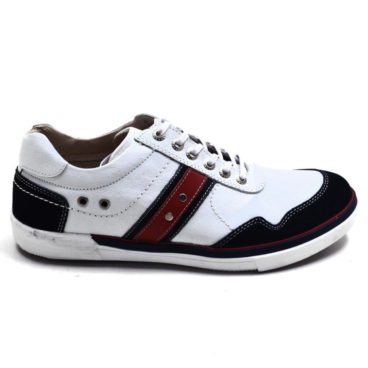 ⁦حذاء رجالي كاجوال 4307 ED - أبيض (جلد)⁩ - الصورة ⁦2⁩