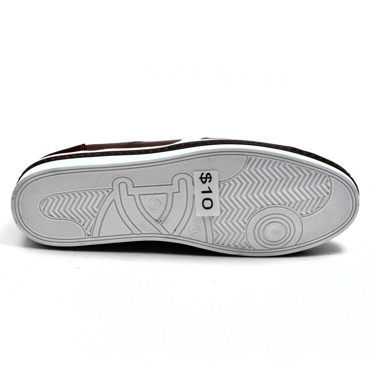 ⁦حذاء رجالي كاجوال 4308 ED - بني (جلد)⁩ - الصورة ⁦2⁩