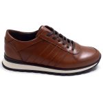 4S-5 ED Men's Brown Striped Casual Shoes (Leather) - Image 2