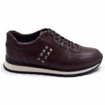 4S-6 ED Men's Stone Brown Casual Shoes (Leather) - Image 2