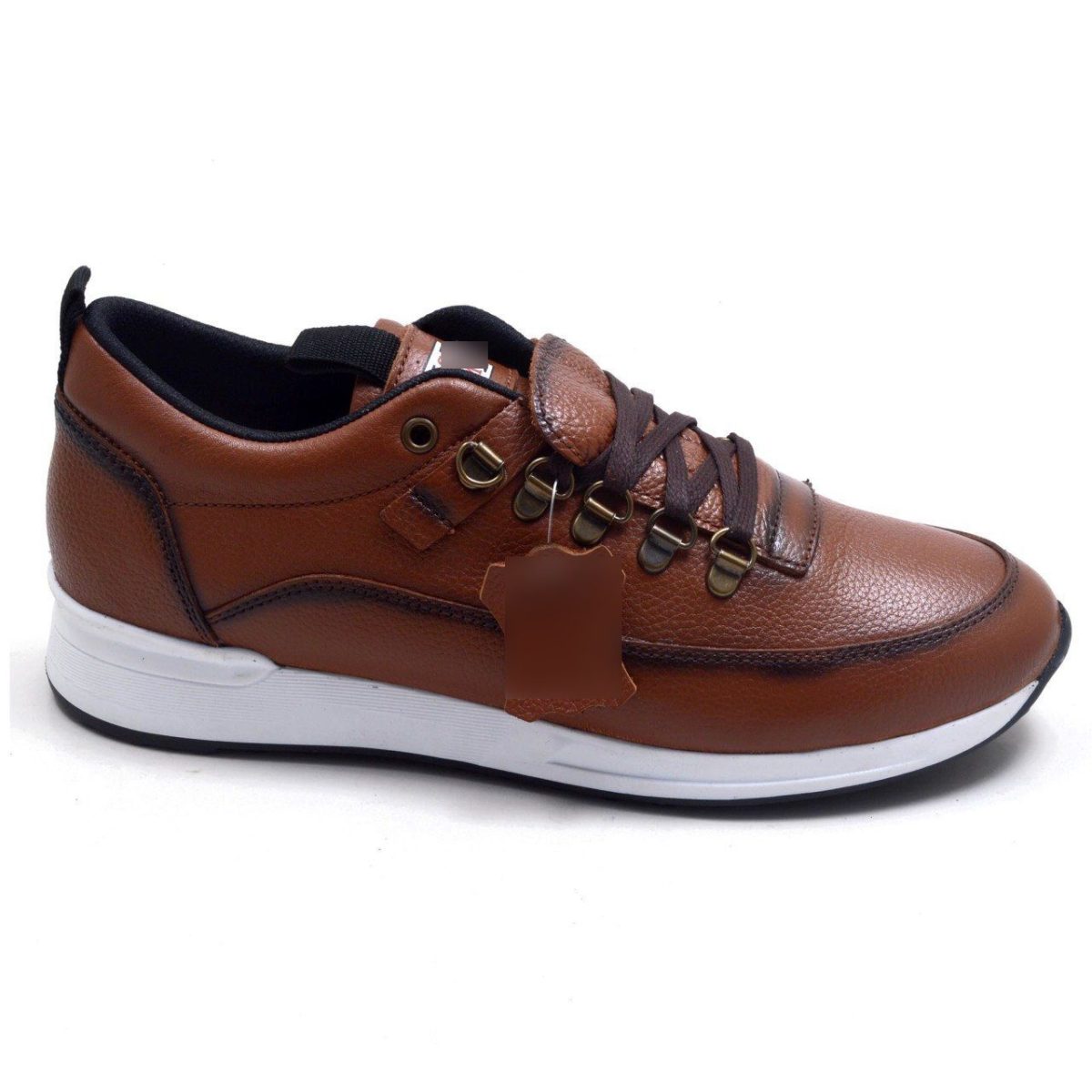 ⁦4S-7 ED حذاء رجالي بني كاجوال (جلد)⁩ - الصورة ⁦2⁩