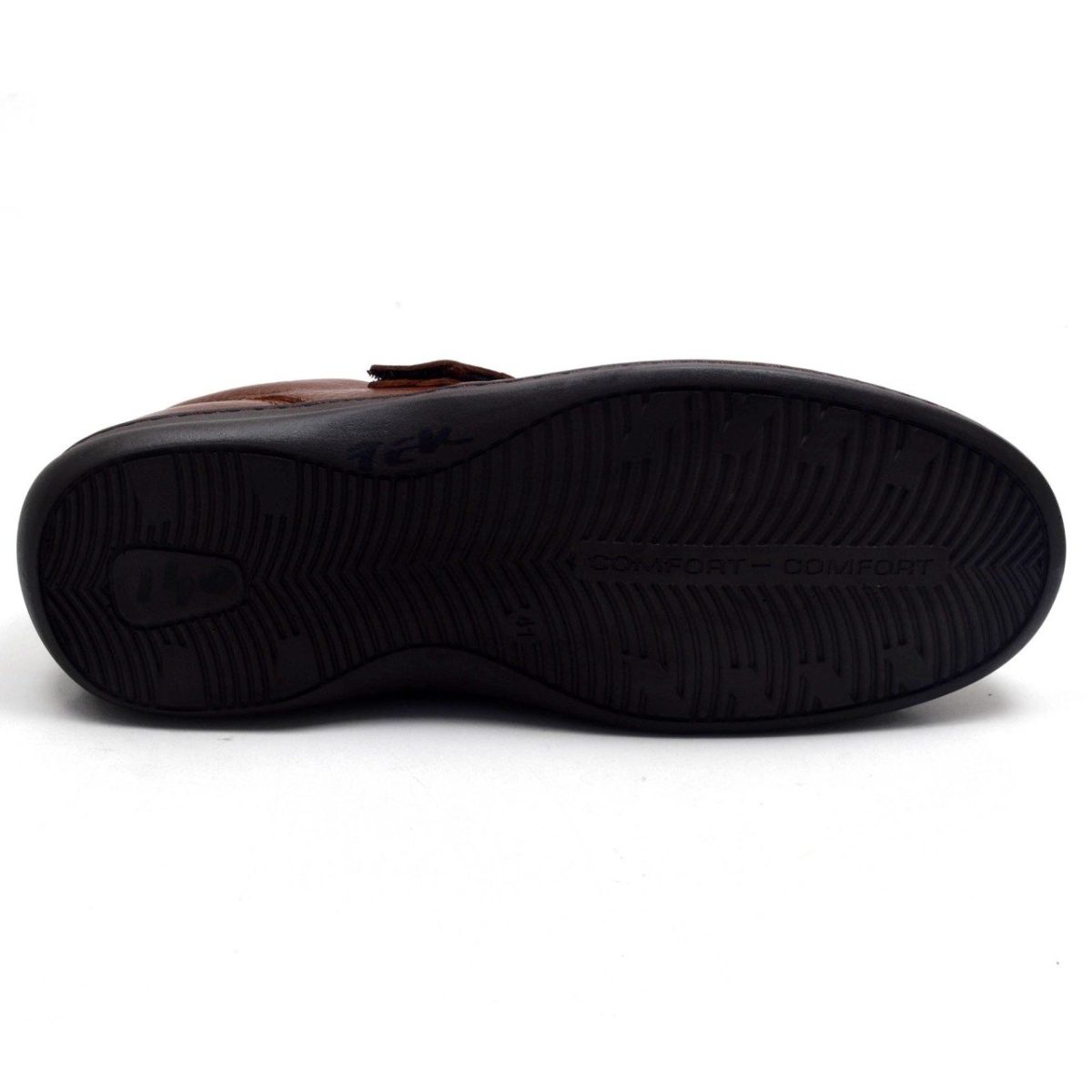 ⁦صندل جلد مغلق من الأمام للرجال 58-2 DS - بني⁩ - الصورة ⁦2⁩