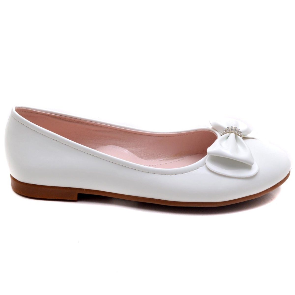 ⁦حذاء فيليه مسطح YC-14 - أبيض⁩ - الصورة ⁦2⁩