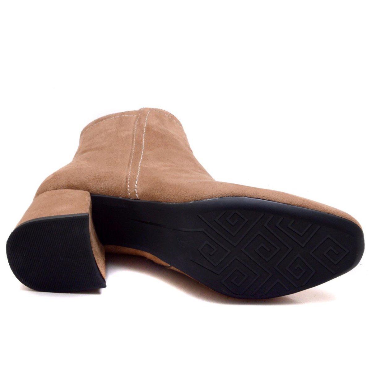 ⁦حذاء نسائي للشتاء KLS-07 - بني فاتح (جلد)⁩ - الصورة ⁦2⁩