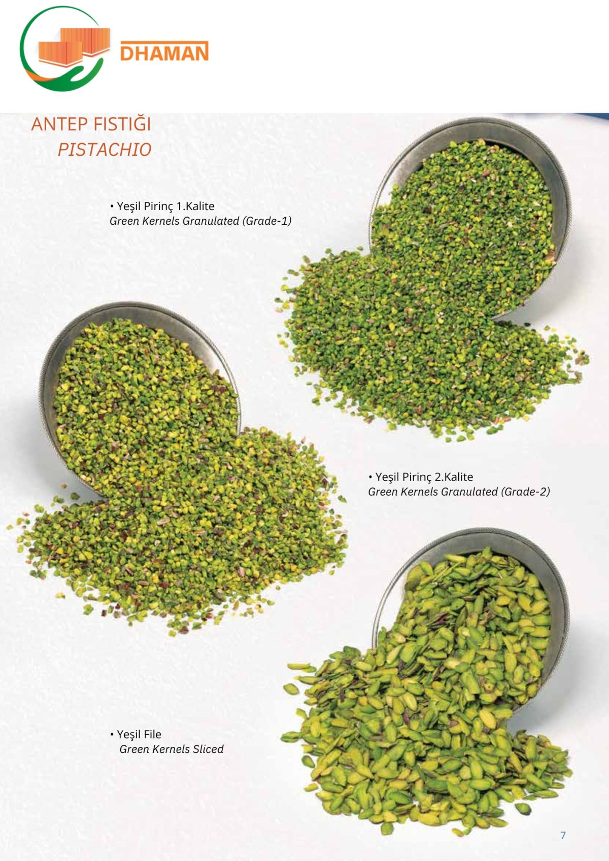 الفستق الحلبي – طعم فاخر وفوائد مذهلة! 🌿✨ يُعتبر الفستق الحلبي من المكسرات الفاخرة التي تتميز بمذاقها الغني وقيمتها الغذائية العالية، حيث يدخل في العديد من الاستخدامات الغذائية والصناعية. يُستخدم في تحضير الحلويات الشرقية مثل البقلاوة والمعمول والآيس كريم، كما يُضاف إلى الشوكولاتة والمخبوزات ليمنحها نكهة لا تُقاوم. بالإضافة إلى ذلك، يُستهلك كوجبة خفيفة محمصة أو نيئة، ويدخل في صناعة الزيوت الطبيعية ومستحضرات التجميل لما يحتويه من مضادات أكسدة تعزز صحة البشرة. أما فوائده، فهو غني بالبروتينات والدهون الصحية التي تدعم صحة القلب، ويساعد في تقليل الكوليسترول الضار وتحسين مستويات السكر في الدم، مما يجعله خيارًا مثاليًا لنمط حياة صحي. لا تفوت فرصة الاستمتاع بهذا الكنز الغذائي الفريد! 🥜💚